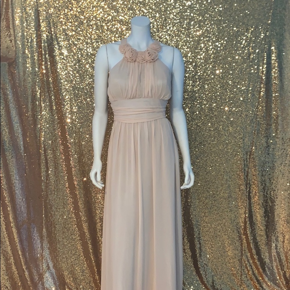 Soft peach sleeveless dress